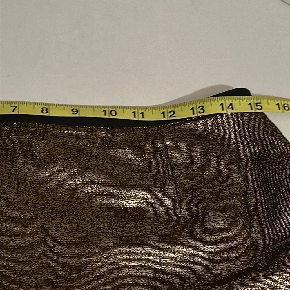 NWOT Tory Burch gold shimmery Brandy elegant metallic pencil skirt size 8